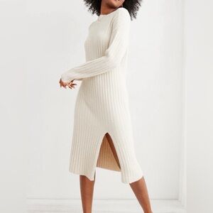 aerie buttercream sweater dress